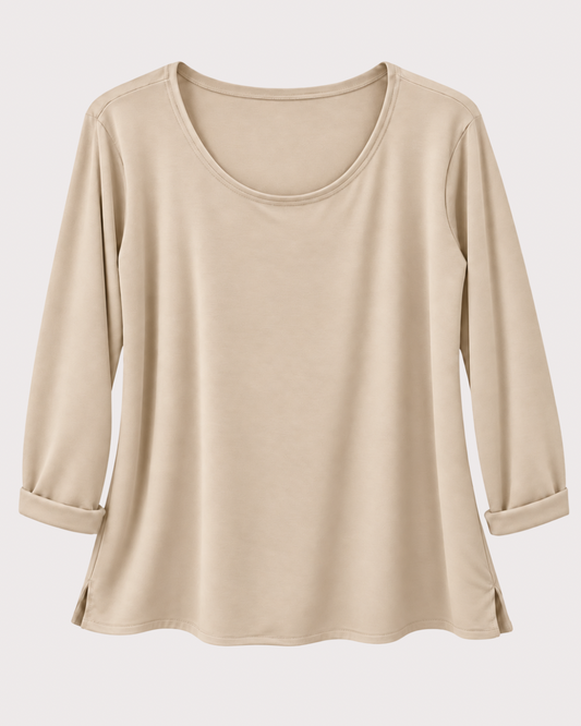 Camiseta Recta Manga Larga