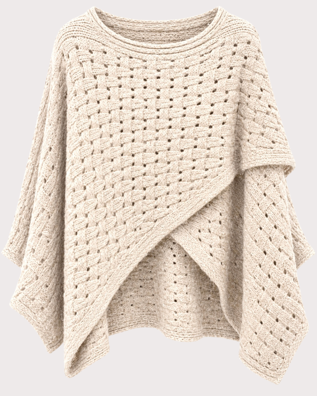 Poncho Punto Trenzado