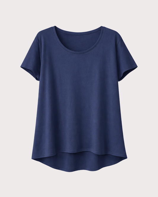 Camiseta Básica Larga Manga Corta