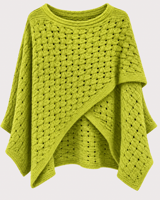 Poncho Punto Trenzado