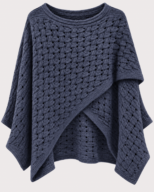 Poncho Punto Trenzado