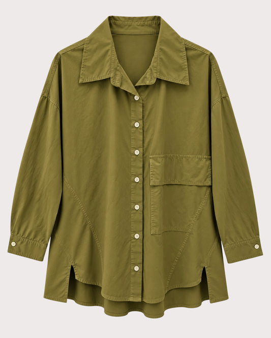 Camisa Curvy Bolsillo