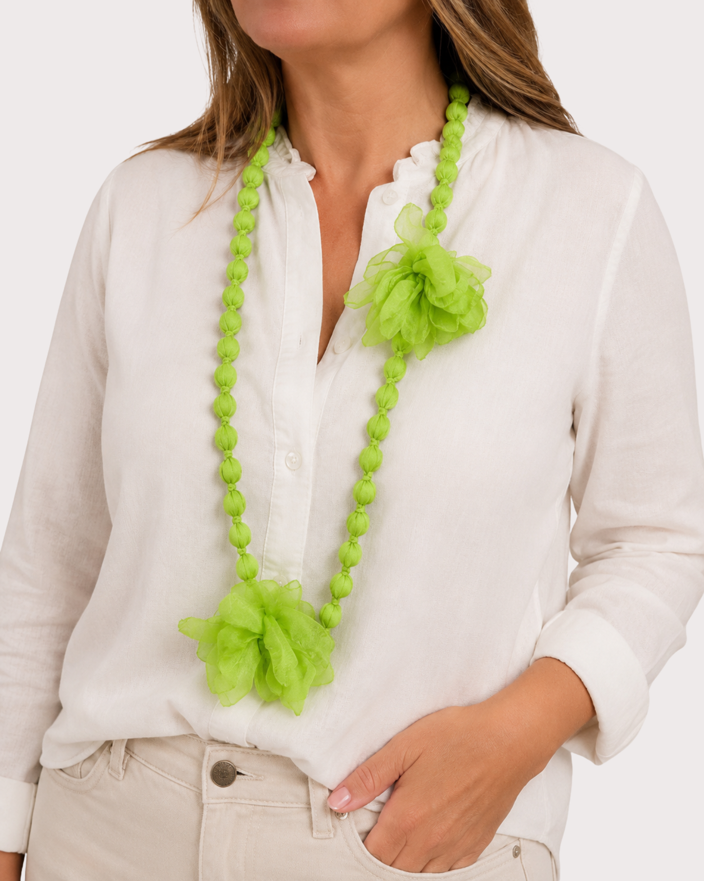 Collar Bolitas Floral