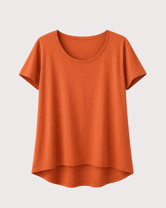 Camiseta Básica Larga Manga Corta