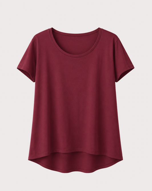 Camiseta Básica Larga Manga Corta