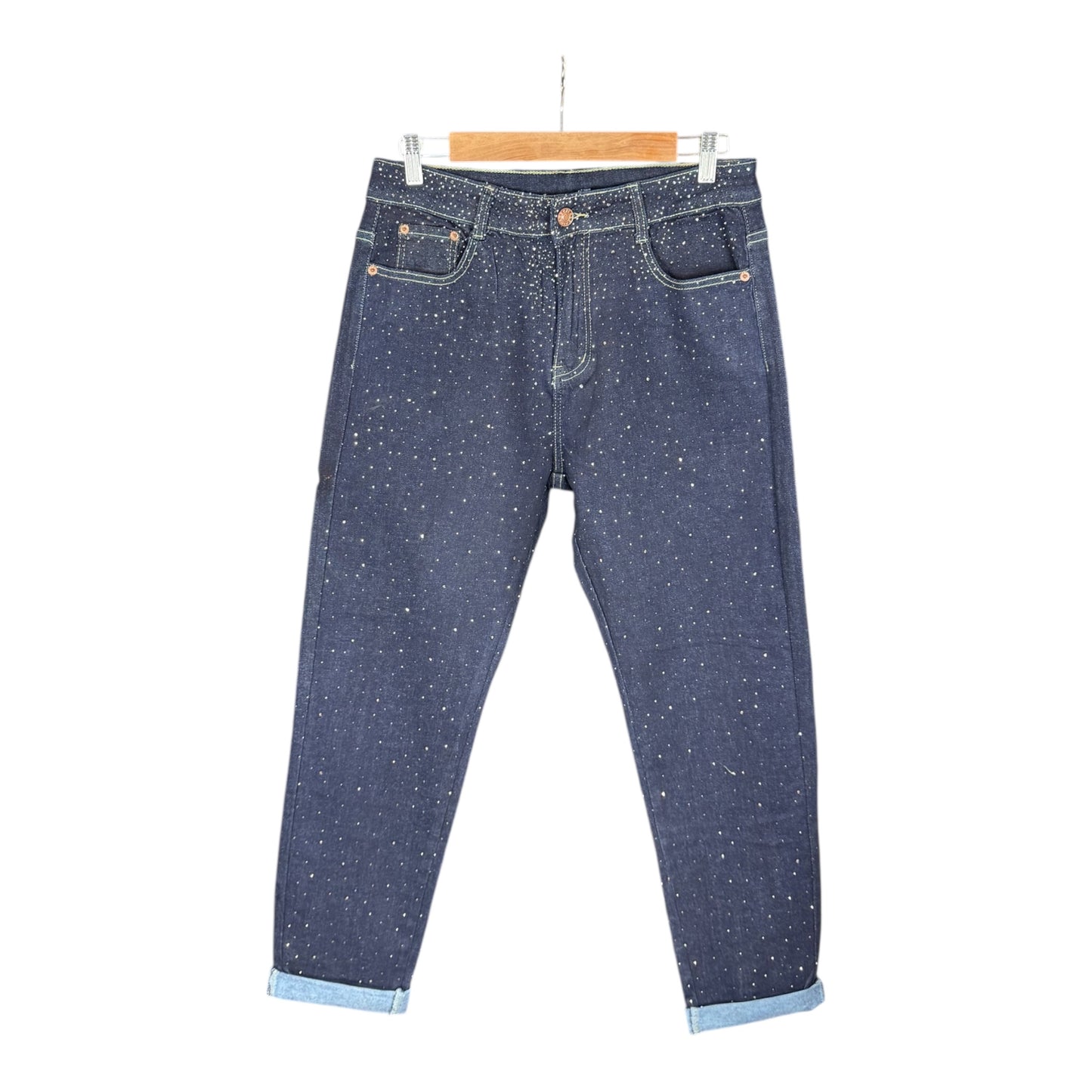 Pantalón tejano brillo