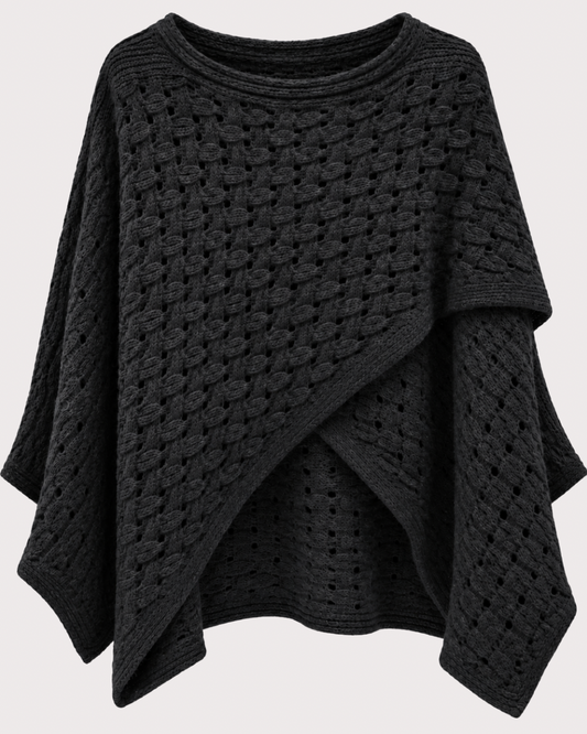 Poncho Punto Trenzado