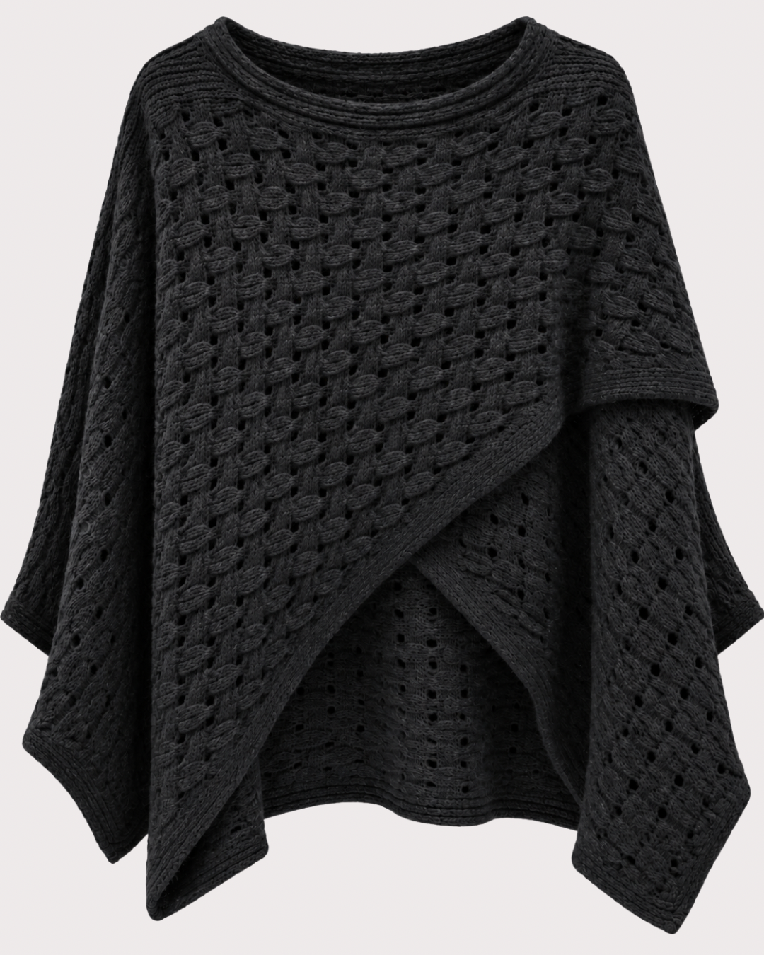 Poncho Punto Trenzado