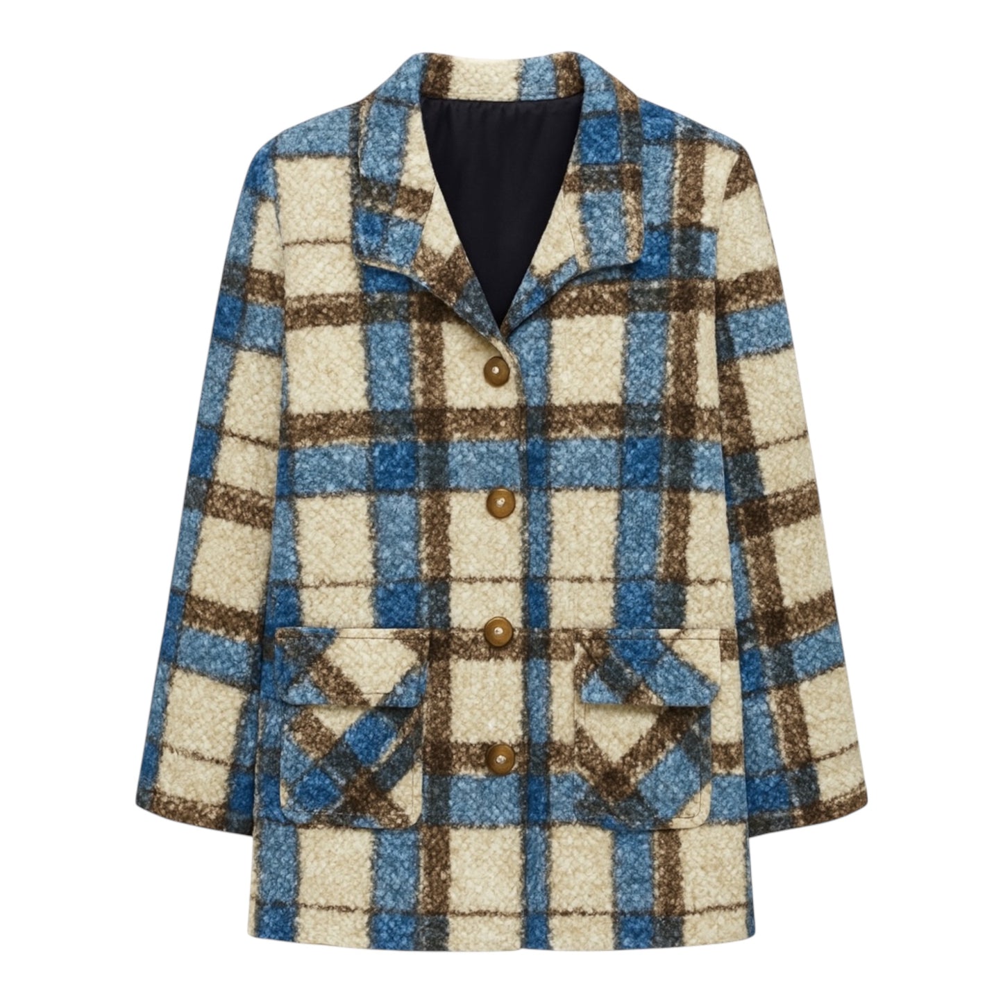 Chaqueta Borrego Cuadros