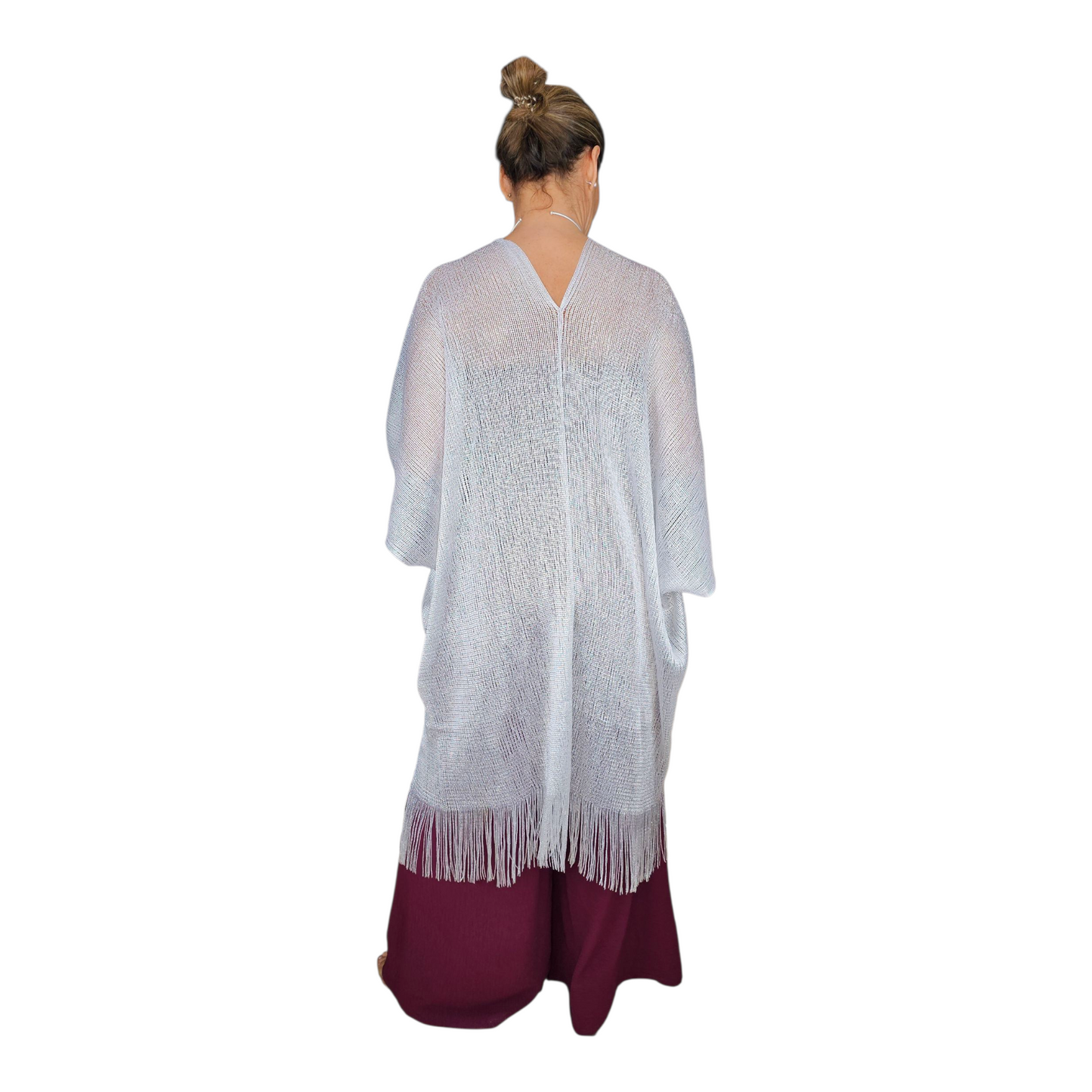 Chaqueta larga rejilla