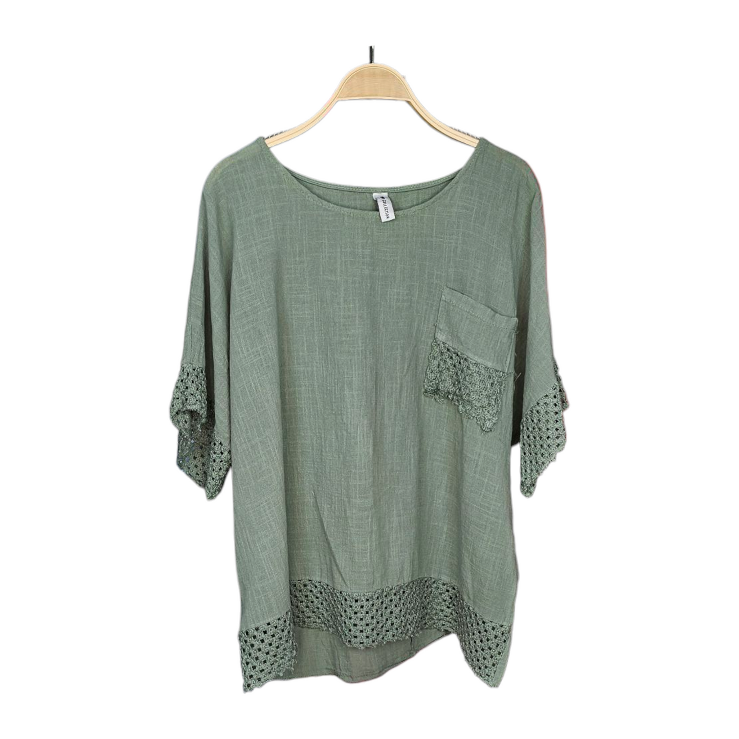 Camiseta Lino Bolsillo