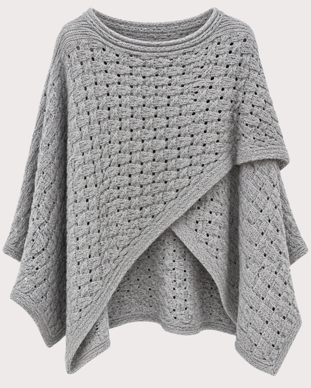 Poncho Punto Trenzado