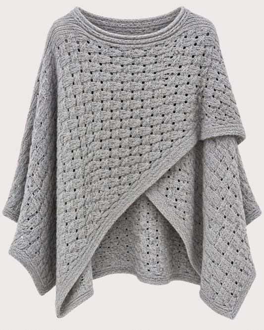 Poncho Punto Trenzado
