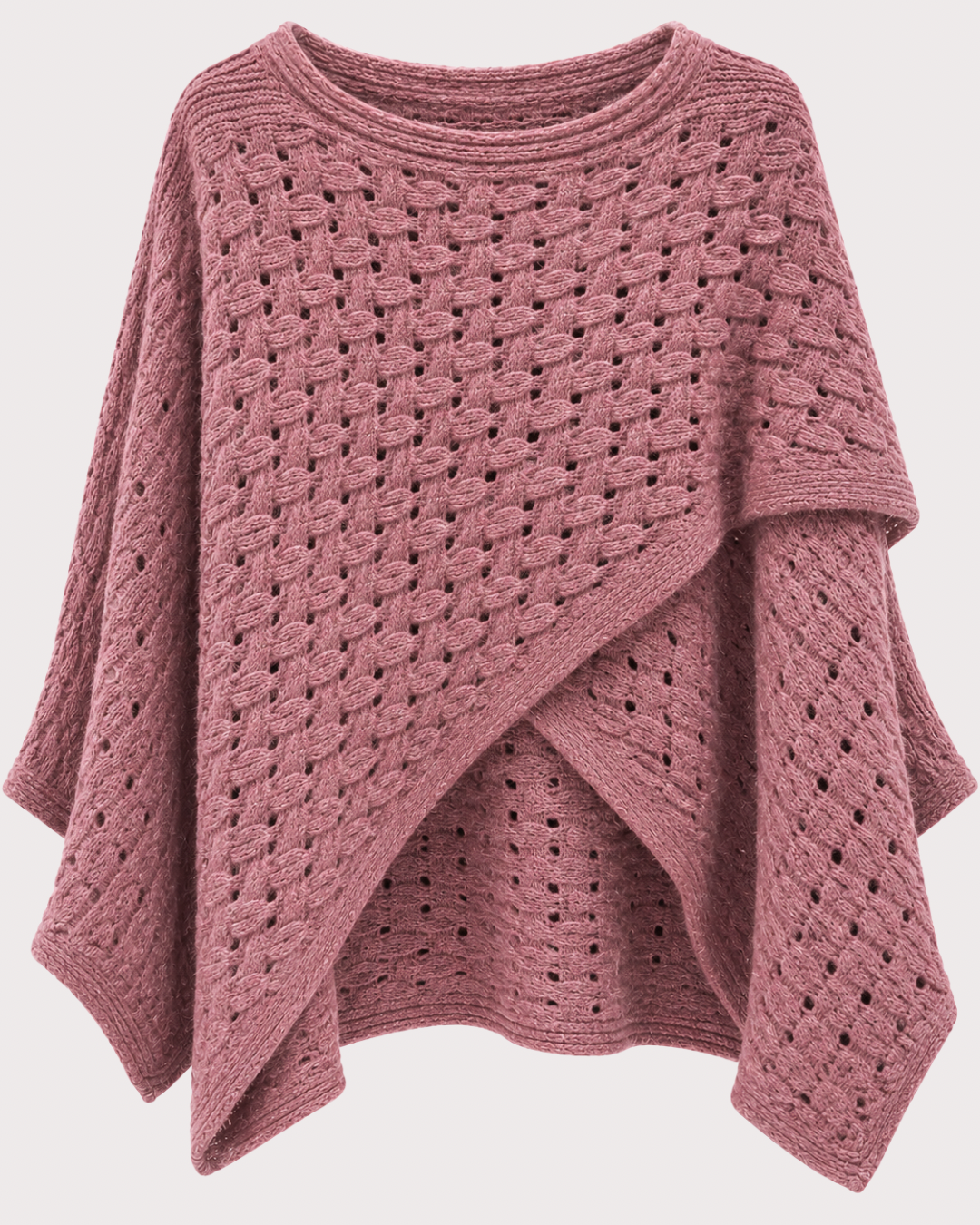 Poncho Punto Trenzado