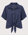 Knot Front Blouse