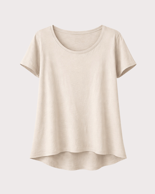 Camiseta Básica Larga Manga Corta