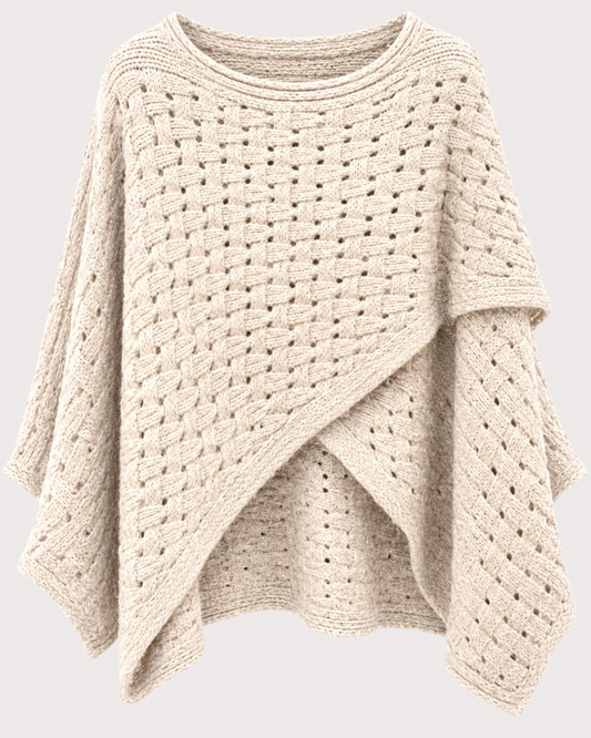 Poncho Punto Trenzado