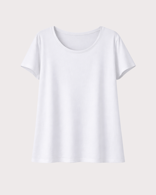 Camiseta Básica Recta Manga Corta