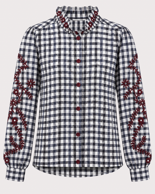 Camisa Bordado Vichy