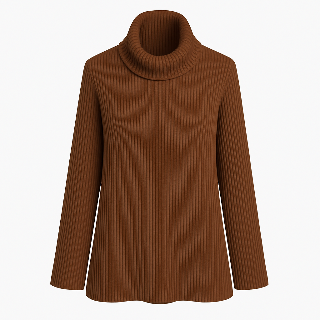 Jersey punto cuello alto