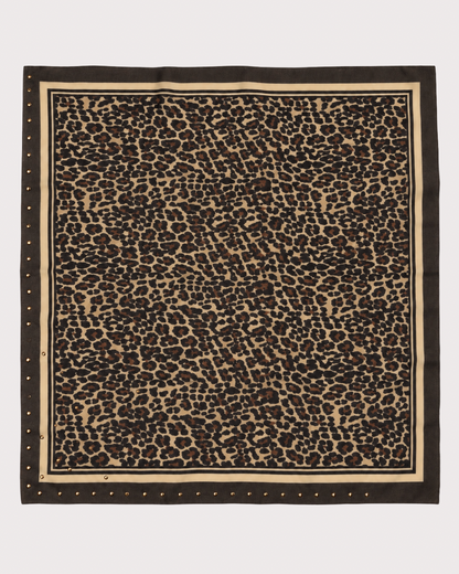 Pañuelo Animal Print Tachuelas