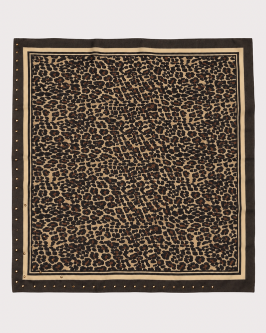 Pañuelo Animal Print Tachuelas