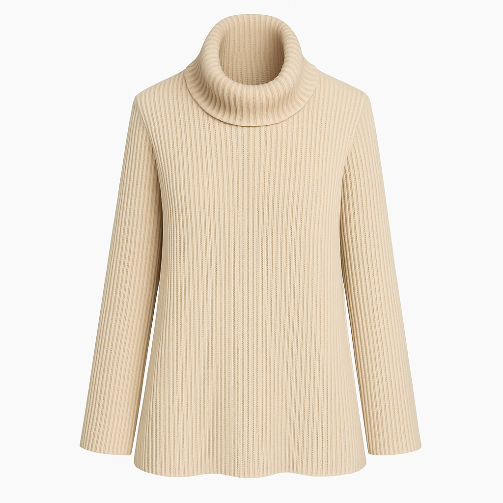 Jersey punto cuello alto