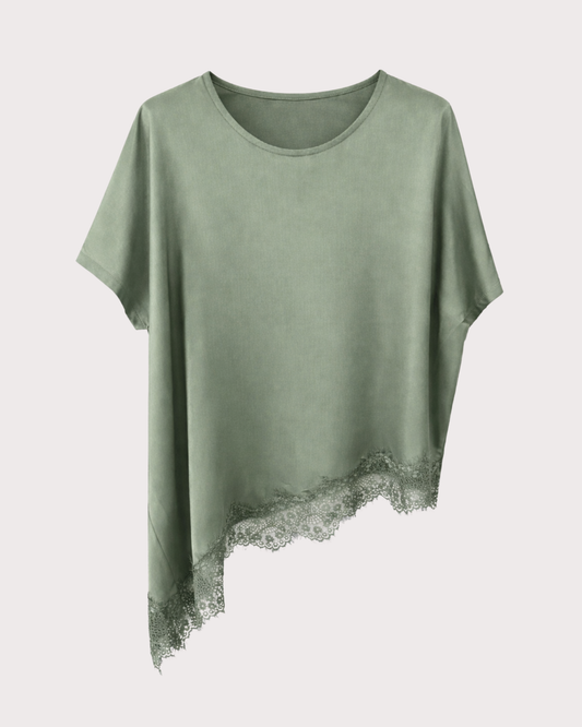 Camiseta Satén Puntilla