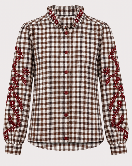 Camisa Bordado Vichy
