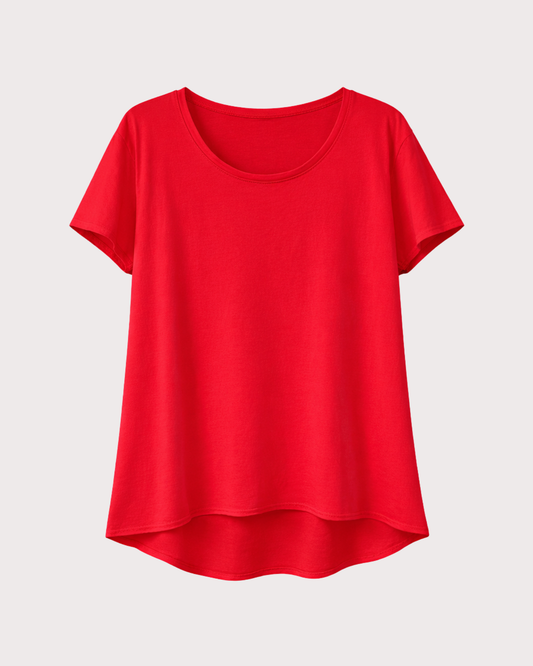 Camiseta Básica Larga Manga Corta