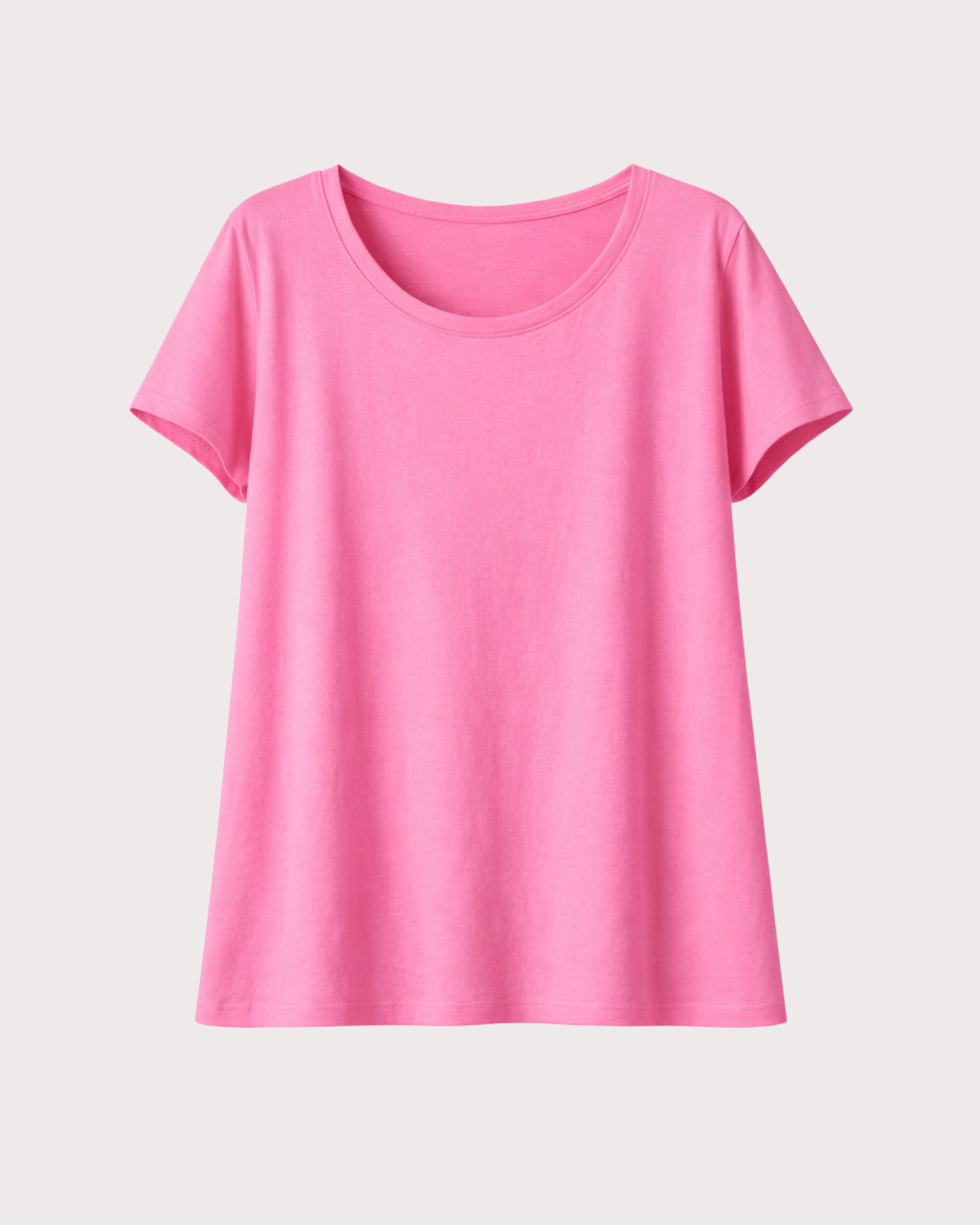 Camiseta Básica Recta Manga Corta