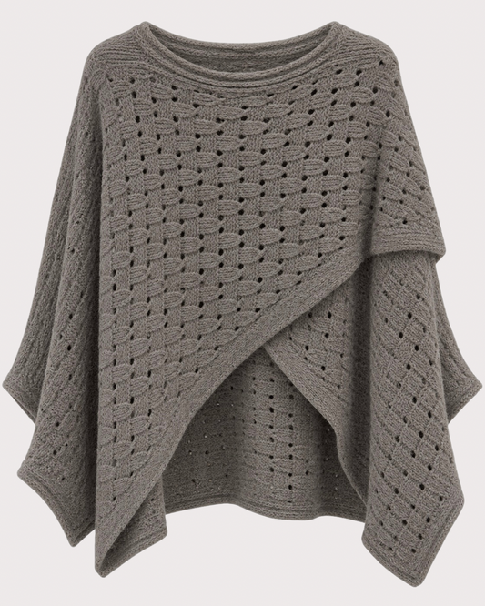 Poncho Punto Trenzado