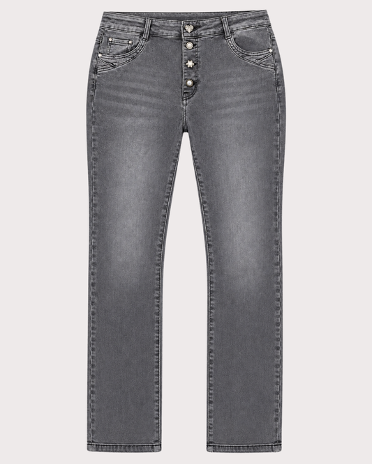 Button-Up Denim Pants
