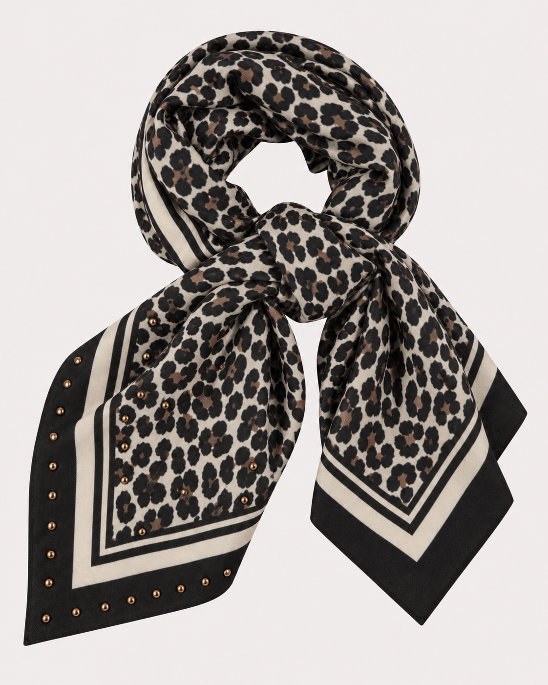 Pañuelo Animal Print Tachuelas
