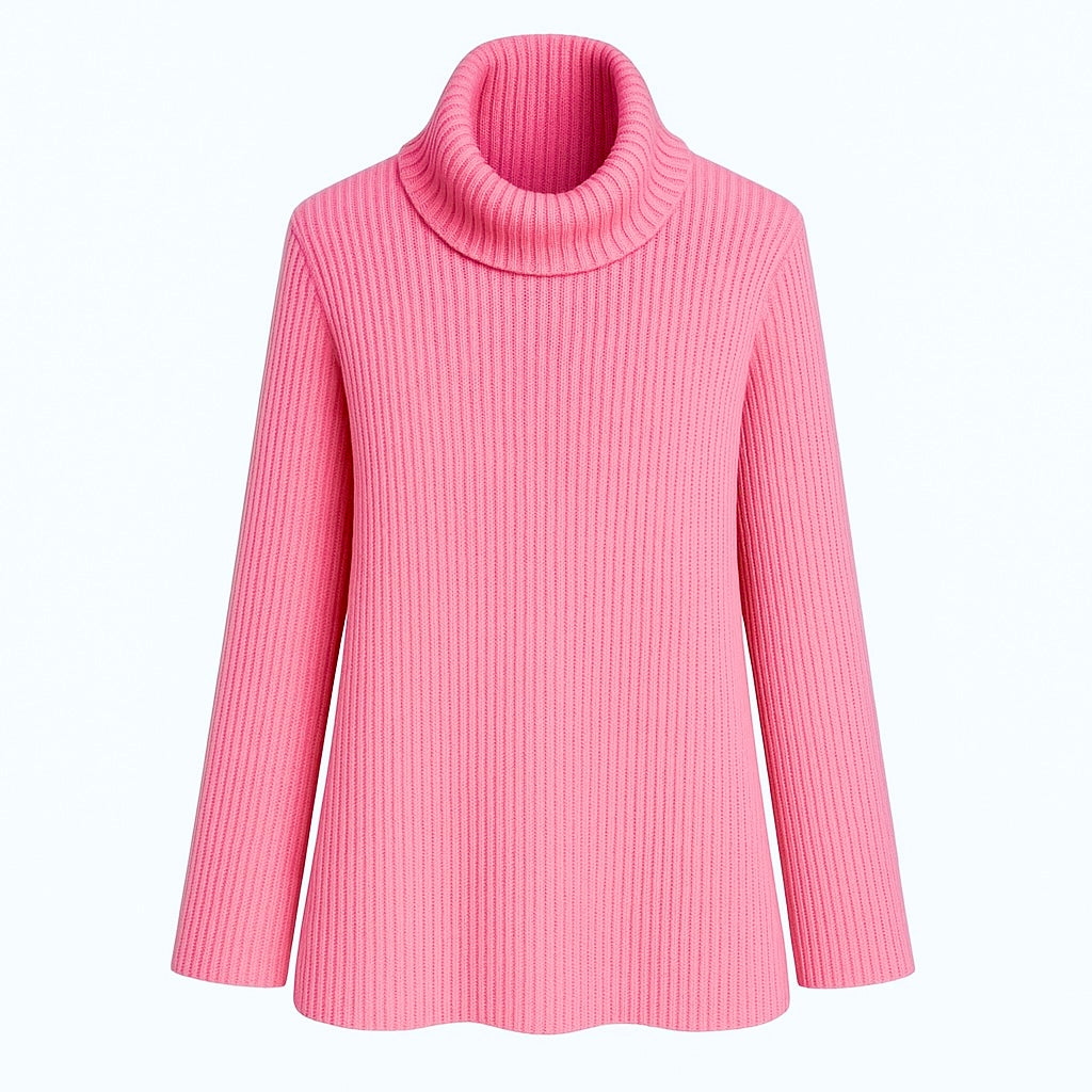 Jersey punto cuello alto