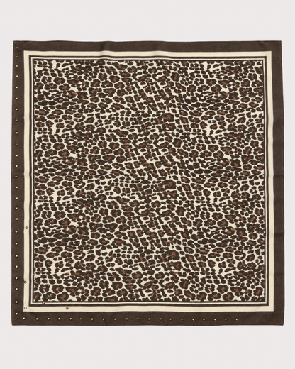 Pañuelo Animal Print Tachuelas