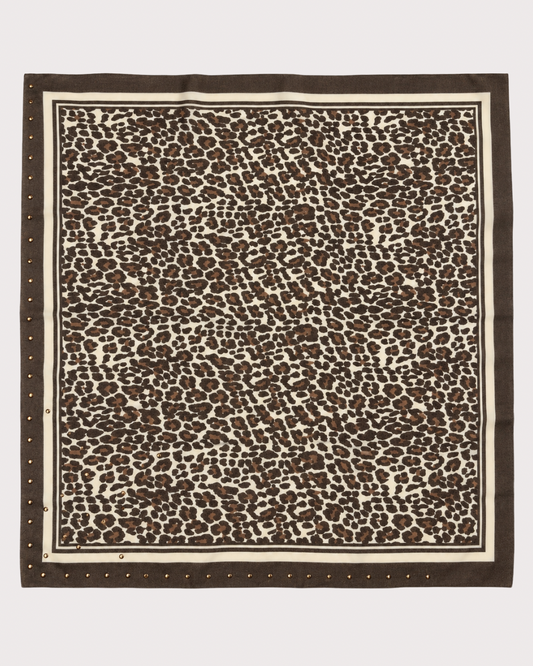 Pañuelo Animal Print Tachuelas