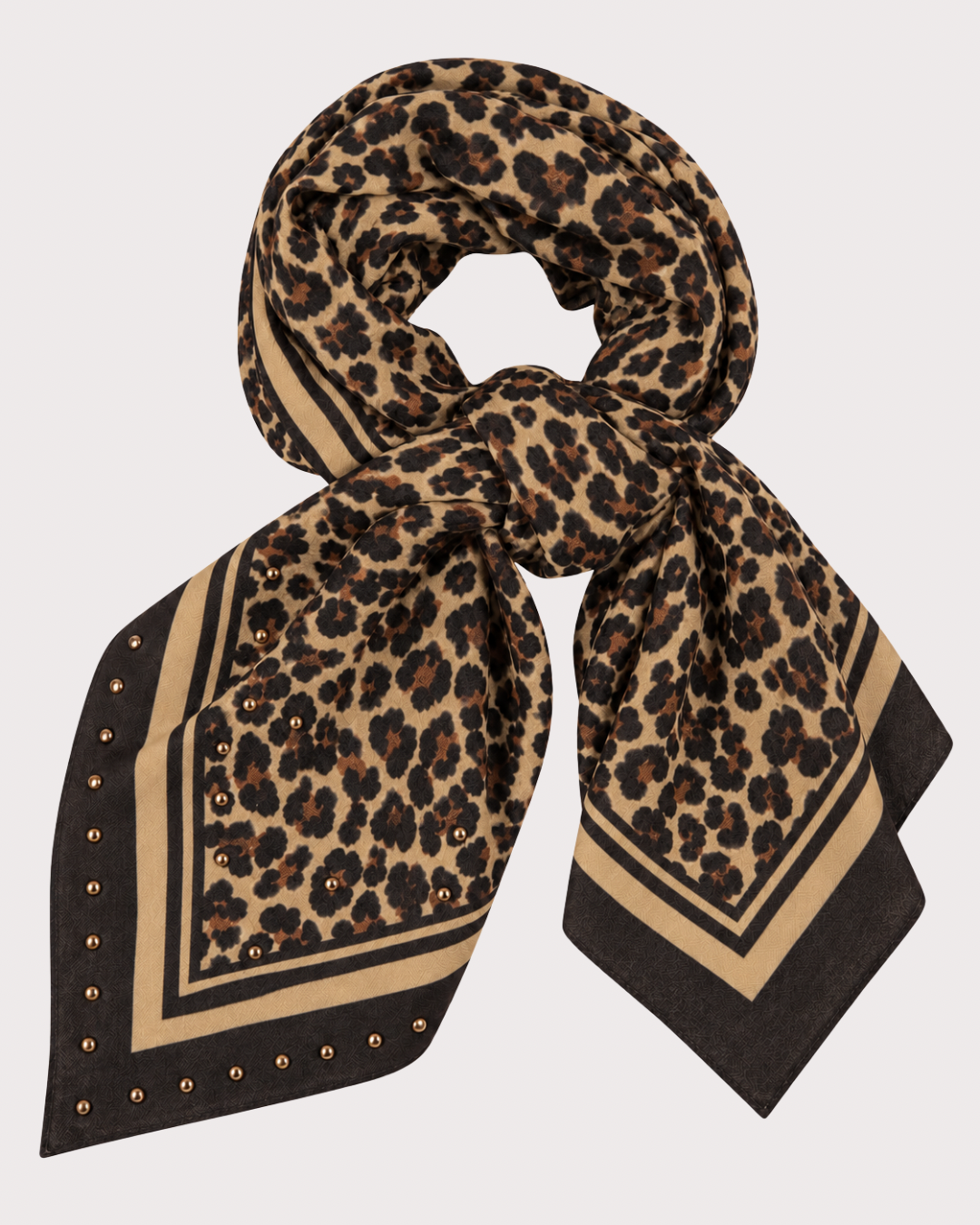 Pañuelo Animal Print Tachuelas