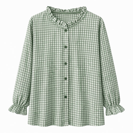 Camisa Cuadros Volantes