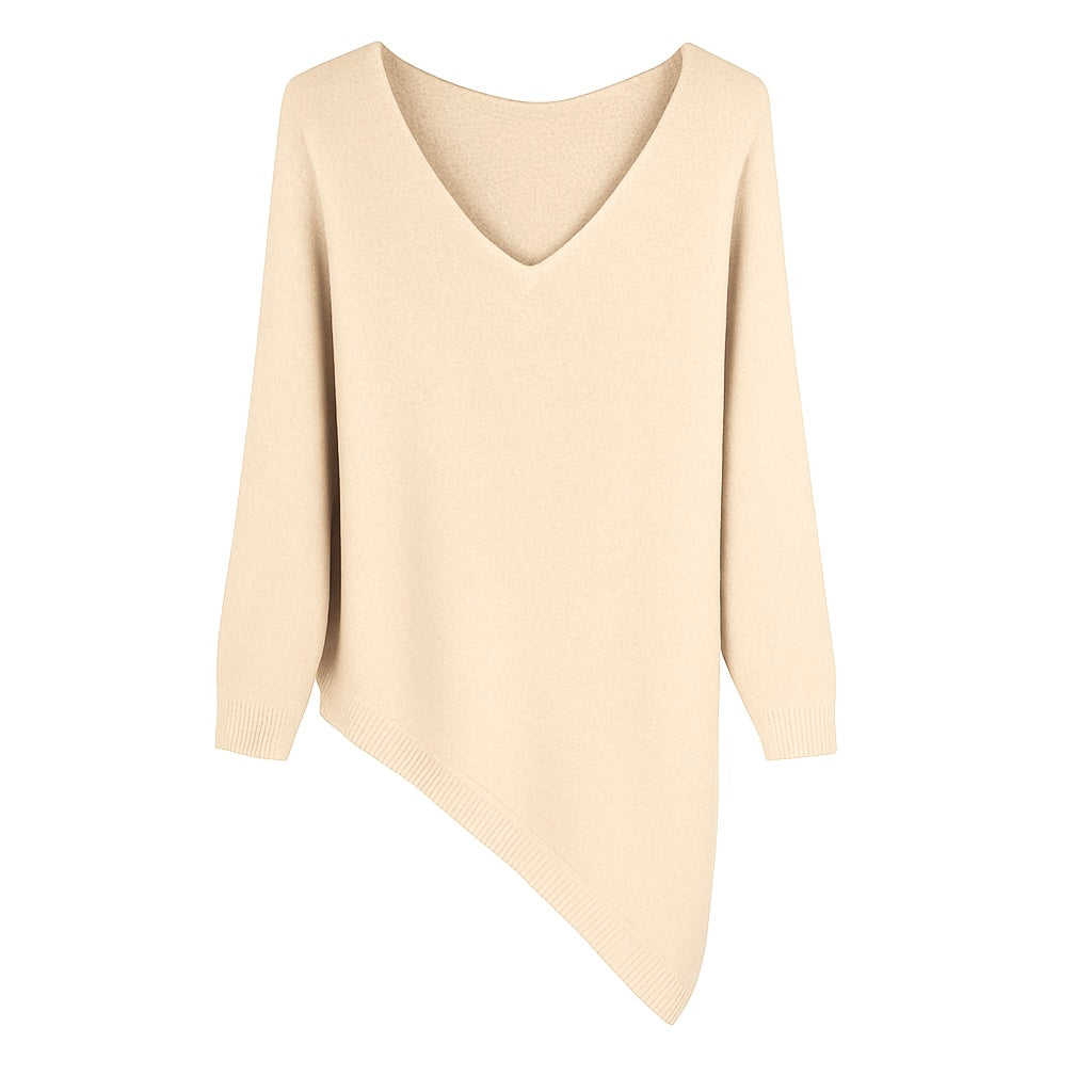 Jersey Asimétrico Cuello Pico