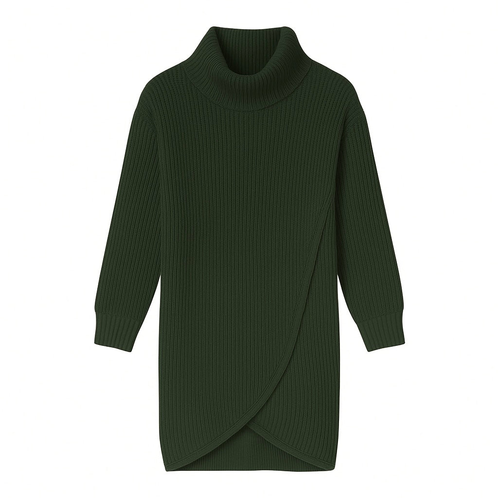 Jersey Vestido Cuello Alto