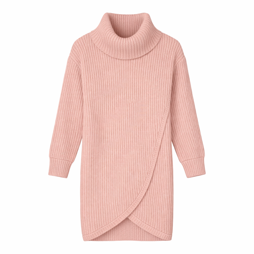 Jersey Vestido Cuello Alto