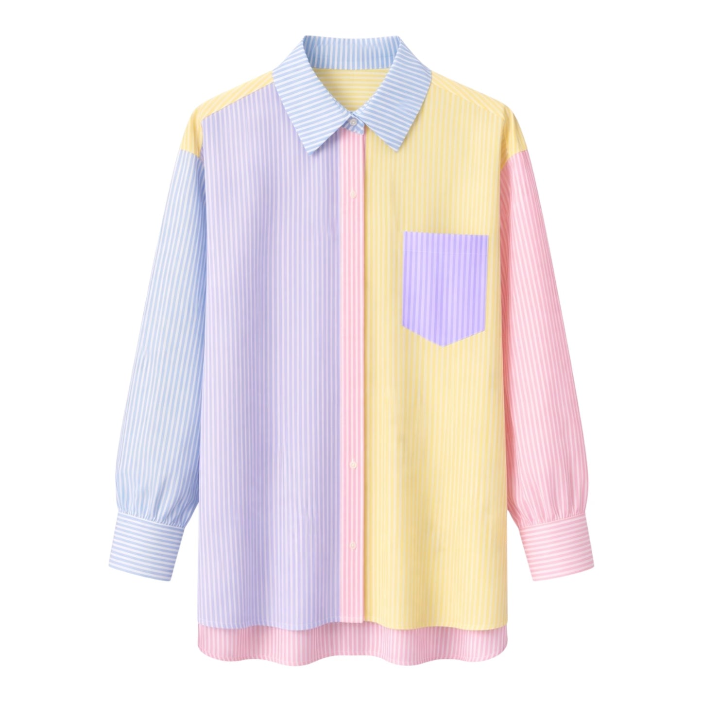 Camisa Rayada Multicolor