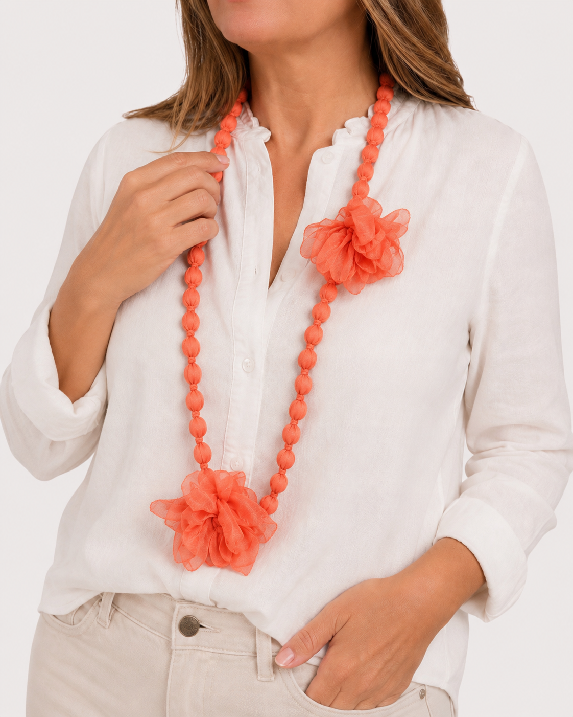 Collar Bolitas Floral