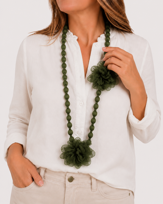 Floral Bead Necklace