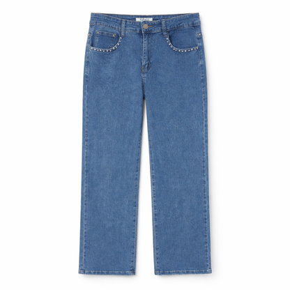 Pantalón Jean Tachuelas