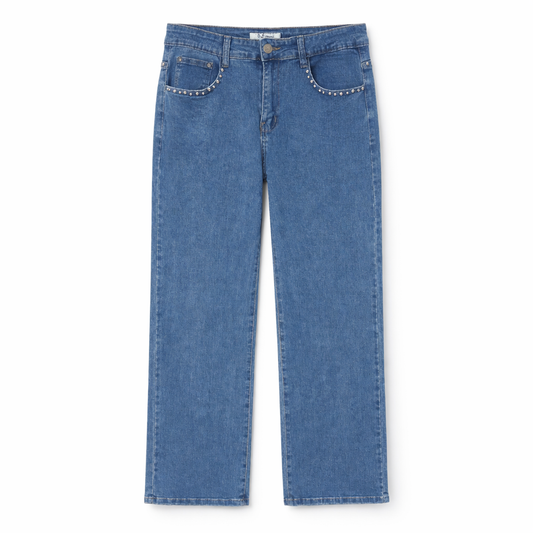 Pantalón Jean Tachuelas