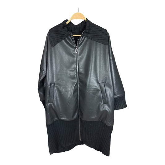Chaqueta combinada larga