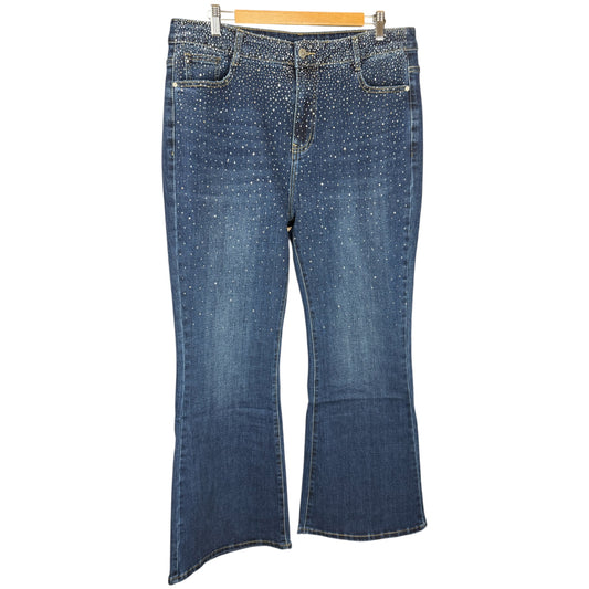 Pantalón Tejano Brillitos Acampanado