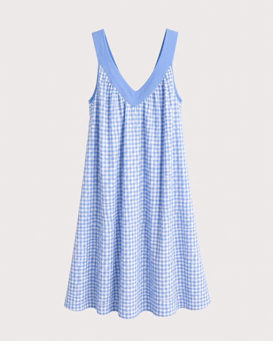 Vestido corto Vichy